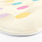 Colorful pastel tennis balls pattern Bath Mat Gallery Image 3