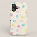 Colorful pastel tennis balls pattern iPhone Case Gallery Image 1