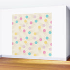 Colorful pastel tennis balls pattern Wall Mural Gallery Image 2