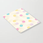 Colorful pastel tennis balls pattern Notebook Gallery Image 2