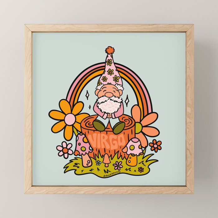 Virgo Gnome Mini Art Print Gallery Image 1