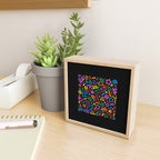 Colorful fun squiggle doodle art  Mini Art Print Gallery Image 2