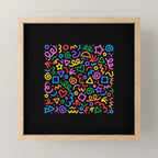 Colorful fun squiggle doodle art  Mini Art Print Gallery Image 1