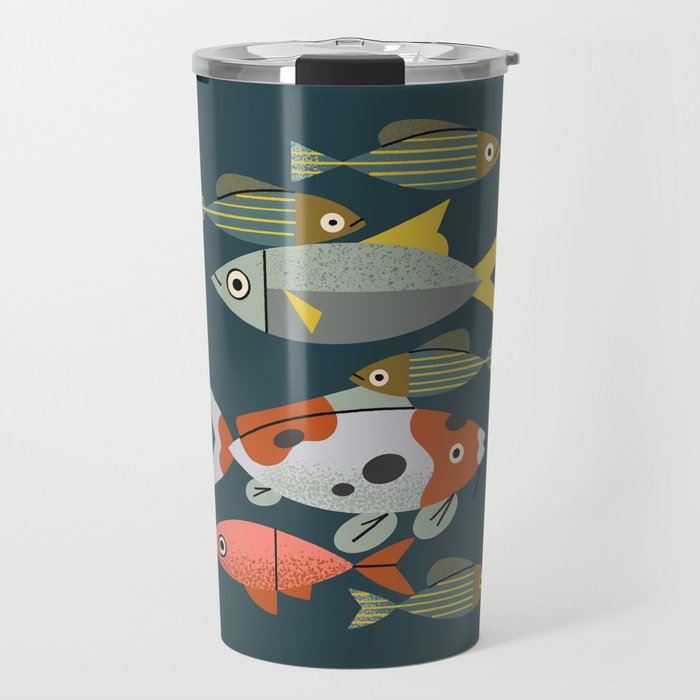 Pond Fishes Travel Mug Gallery Image 1