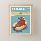 Italy Vintage Travel Poster - Finale Ligure, 1954 Mini Art Print Gallery Image 1