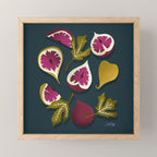 Fig Collection â Teal Mini Art Print Gallery Image 1
