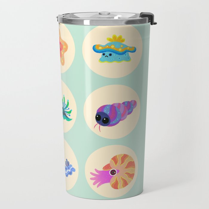 Hermit crab & starfish Travel Mug Gallery Image 2
