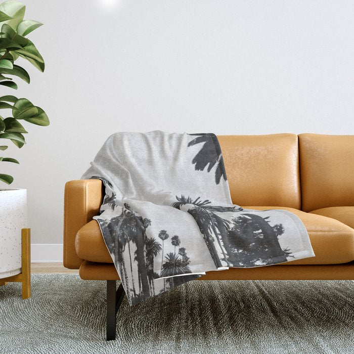 Palm Spring California, Palms Throw Blanket Gallery Image 1