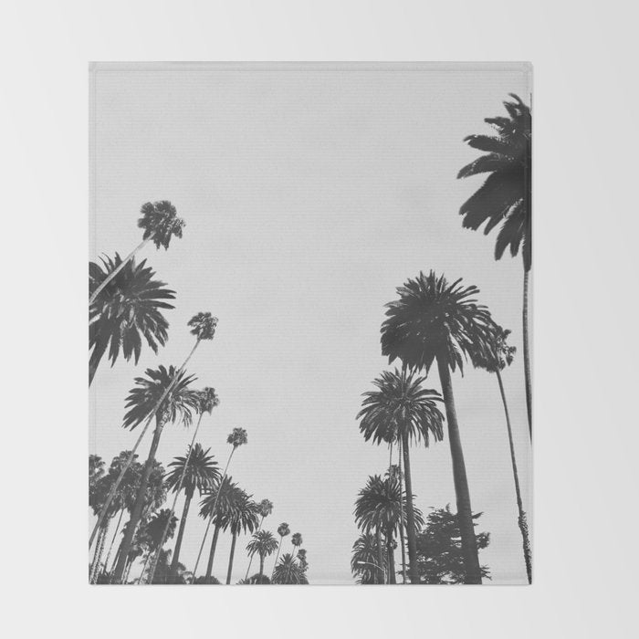 Palm Spring California, Palms Throw Blanket Gallery Image 2