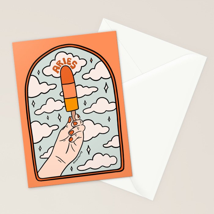 Aries Popsicle Stationery Card Gallery Image 2