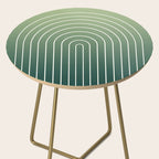 Ombre Arch XIV Green Gradient Modern Geometric Lines Side Table Gallery Image 2