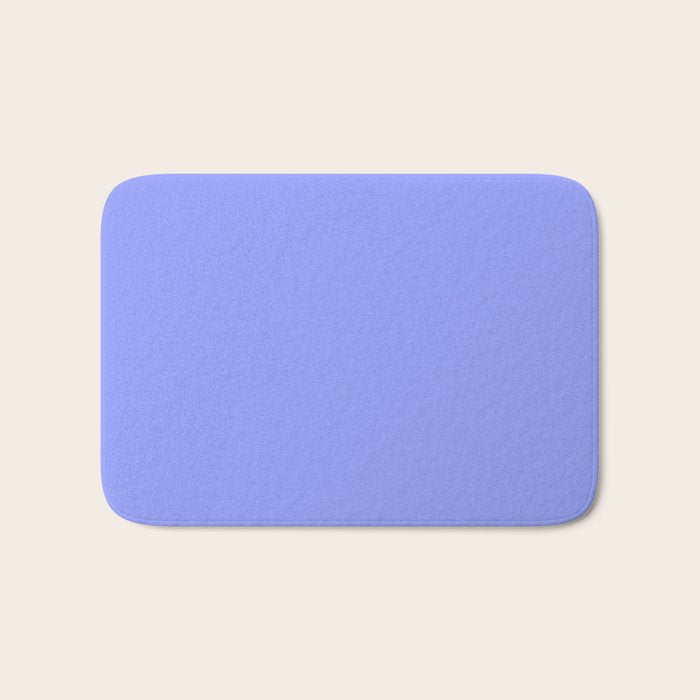 Pastel Periwinkle Solid Color Bath Mat Gallery Image 1