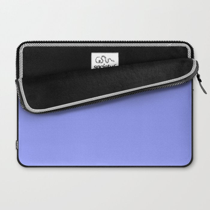 Pastel Periwinkle Solid Color Laptop Sleeve Gallery Image 2