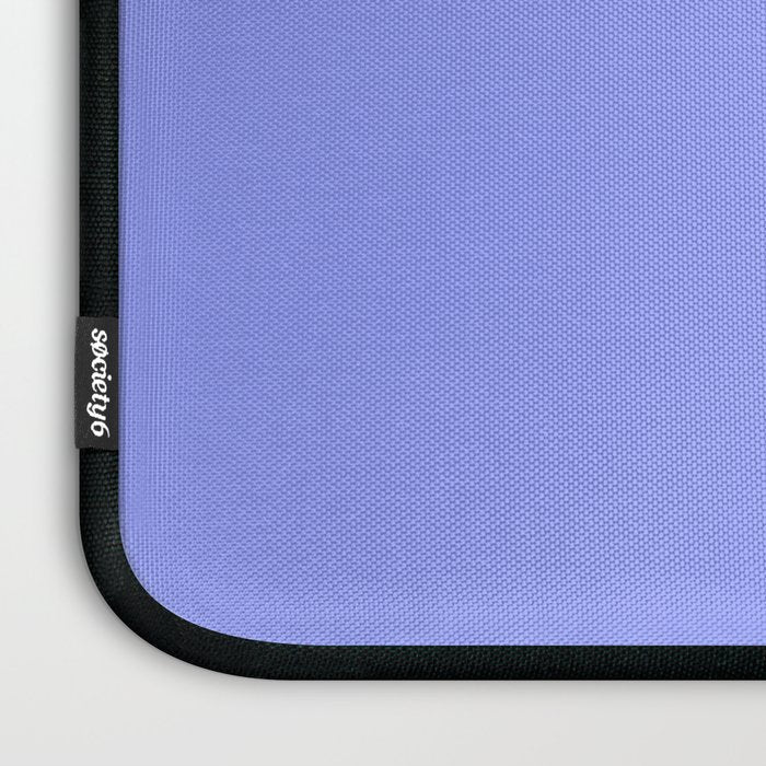 Pastel Periwinkle Solid Color Laptop Sleeve Gallery Image 3