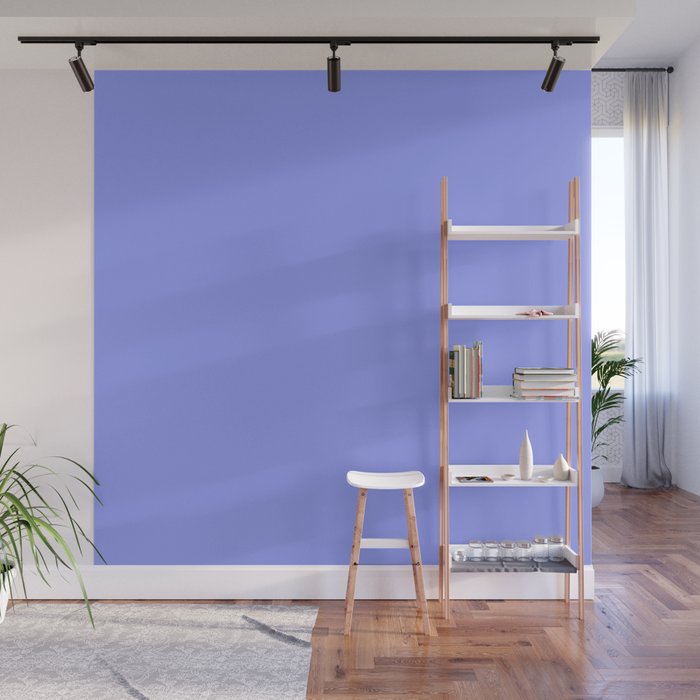Pastel Periwinkle Solid Color Wall Mural Gallery Image 1