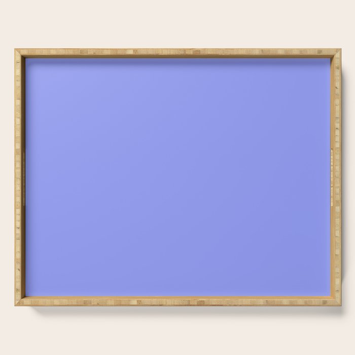 Pastel Periwinkle Solid Color Serving Tray Gallery Image 1