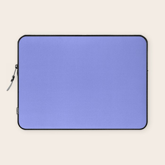 Pastel Periwinkle Solid Color Laptop Sleeve Gallery Image 1