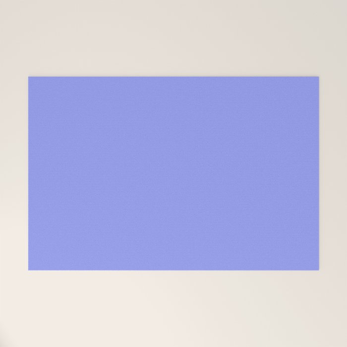 Pastel Periwinkle Solid Color Welcome Mat Gallery Image 1