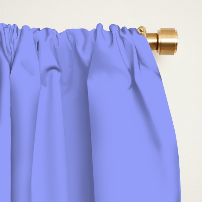 Pastel Periwinkle Solid Color Window Curtain Gallery Image 2