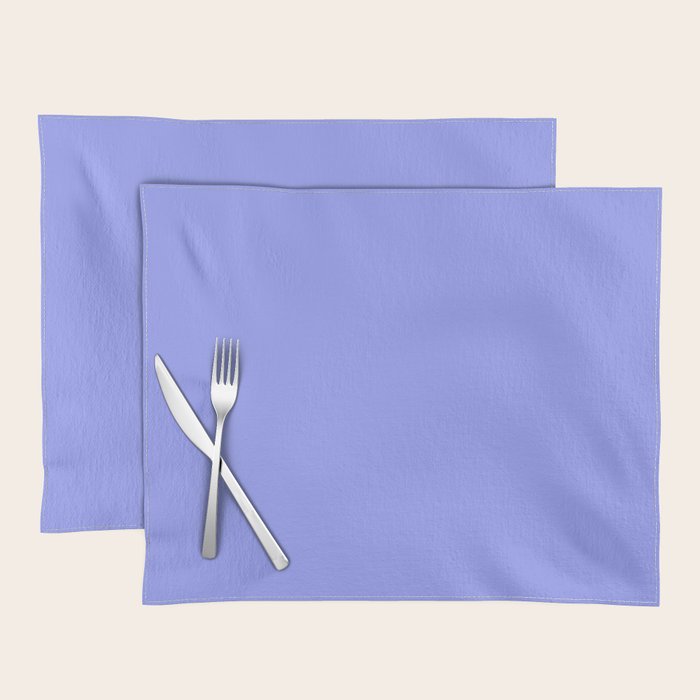 Pastel Periwinkle Solid Color Placemat Gallery Image 1
