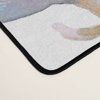 Cattleya Orchid White and Purple with Goldfish Muted Pallet Botanical Design Desk Mat Gallery Image 4