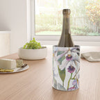 Cattleya Orchid White and Purple with Goldfish Muted Pallet Botanical Design Wine Chiller Gallery Image 4