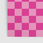 Double Pink Hot Magenta Checkered Pattern Poster Gallery Image 3