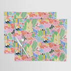 Joyful Jungle Exotic Birds Colorful Pattern Placemat Gallery Image 1