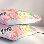 Joyful Jungle Exotic Birds Colorful Pattern Pillow Sham Gallery Image 3