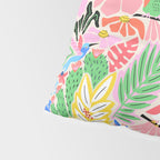 Joyful Jungle Exotic Birds Colorful Pattern Pillow Sham Gallery Image 4