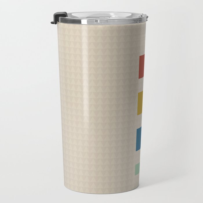 four elements II tweed and primary colors Travel Mug Gallery Image 3