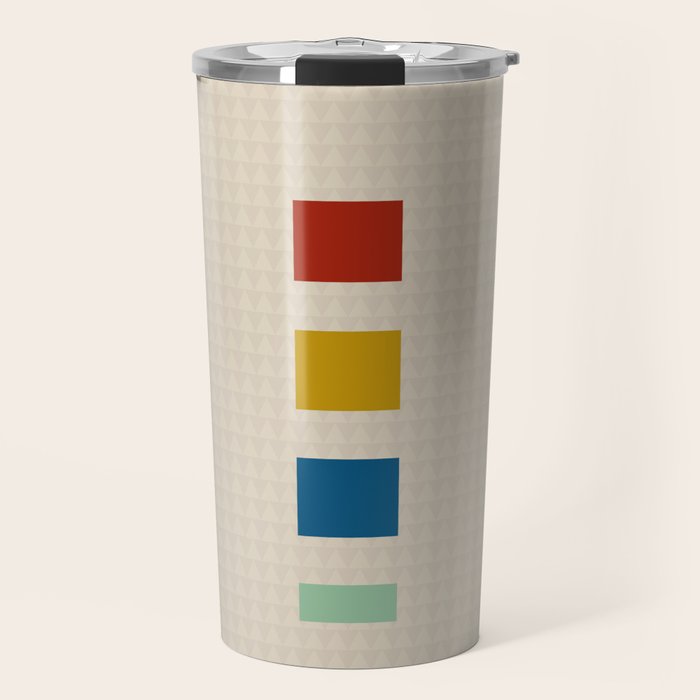 four elements II tweed and primary colors Travel Mug Gallery Image 1