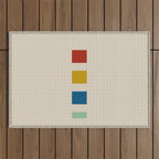 four elements II tweed and primary colors Outdoor Rug Gallery Image 1