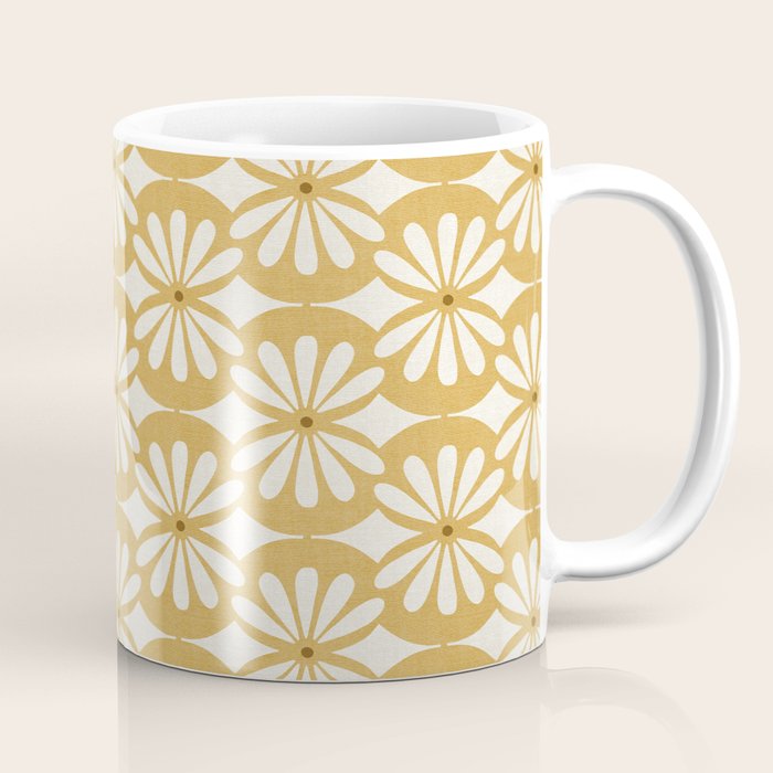 Solstice Boho Geometric Goldenrod Coffee Mug Gallery Image 1