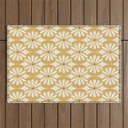 Solstice Boho Geometric Goldenrod Outdoor Rug Gallery Image 1