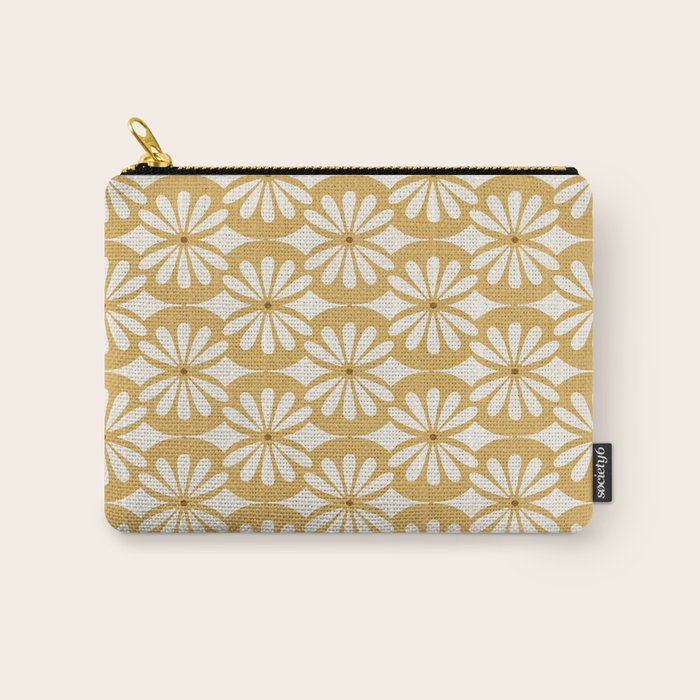 Solstice Boho Geometric Goldenrod Carry All Pouch Gallery Image 1