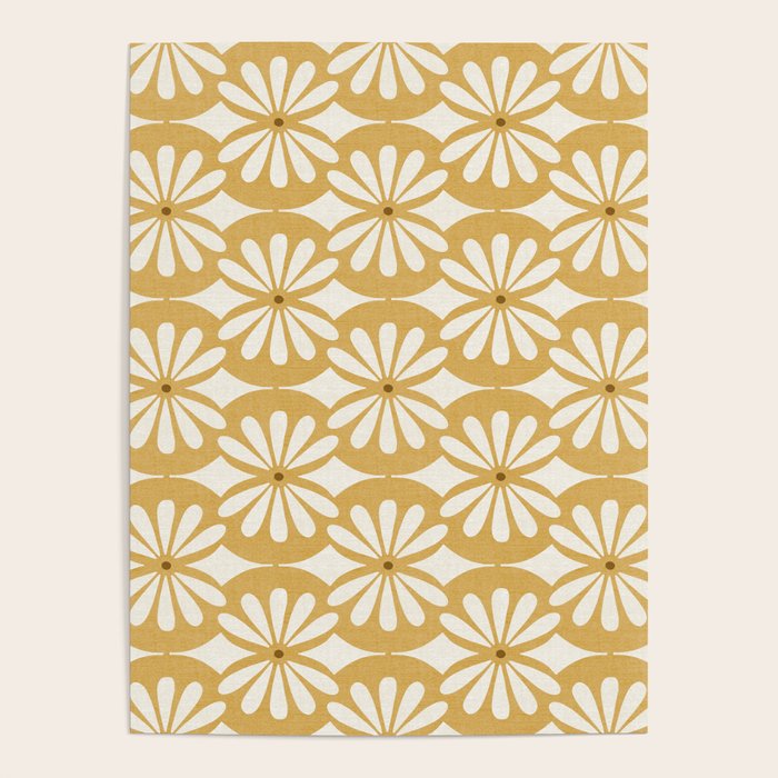 Solstice Boho Geometric Goldenrod Poster Gallery Image 4