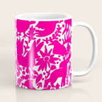 Hot Pink Otomi Bright Pattern Coffee Mug Gallery Image 1