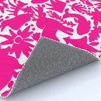 Hot Pink Otomi Bright Pattern Rug Gallery Image 4