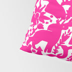 Hot Pink Otomi Bright Pattern Pillow Sham Gallery Image 4