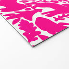 Hot Pink Otomi Bright Pattern Welcome Mat Gallery Image 2