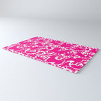 Hot Pink Otomi Bright Pattern Rug Gallery Image 3