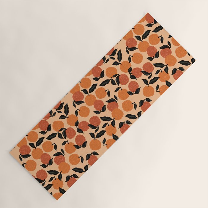Seamless Citrus Pattern / Oranges Yoga Mat Gallery Image 1