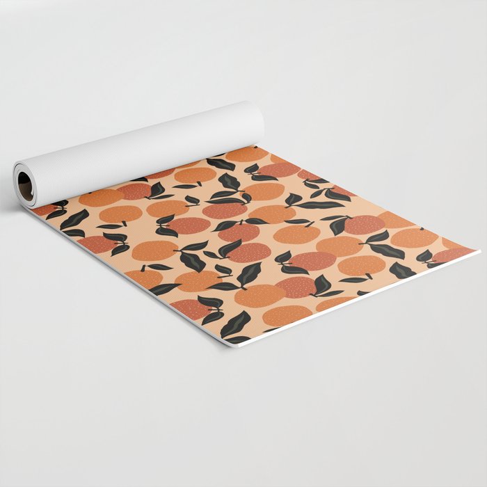 Seamless Citrus Pattern / Oranges Yoga Mat Gallery Image 2