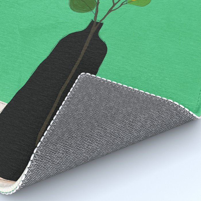 Branches Blooming Green Rug Gallery Image 4