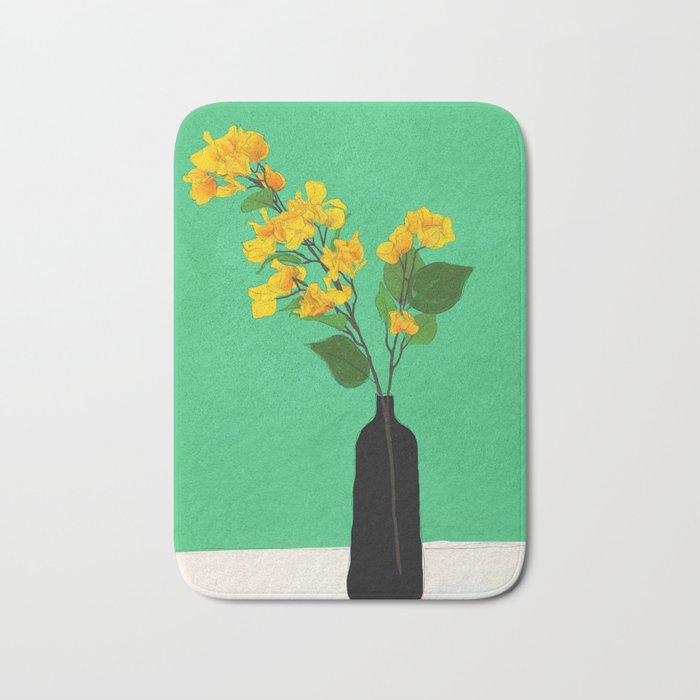 Branches Blooming Green Bath Mat Gallery Image 1