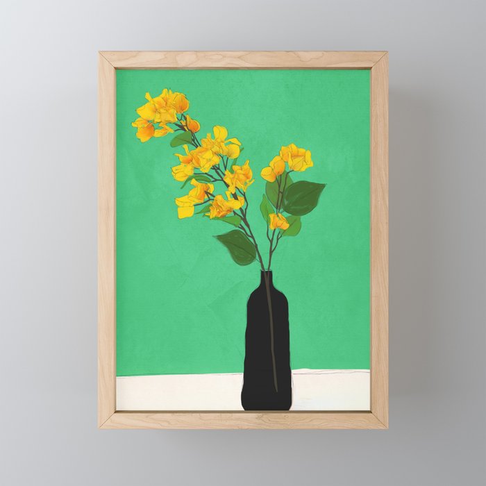 Branches Blooming Green Mini Art Print Gallery Image 1