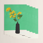 Branches Blooming Green Wrapping Paper Gallery Image 3