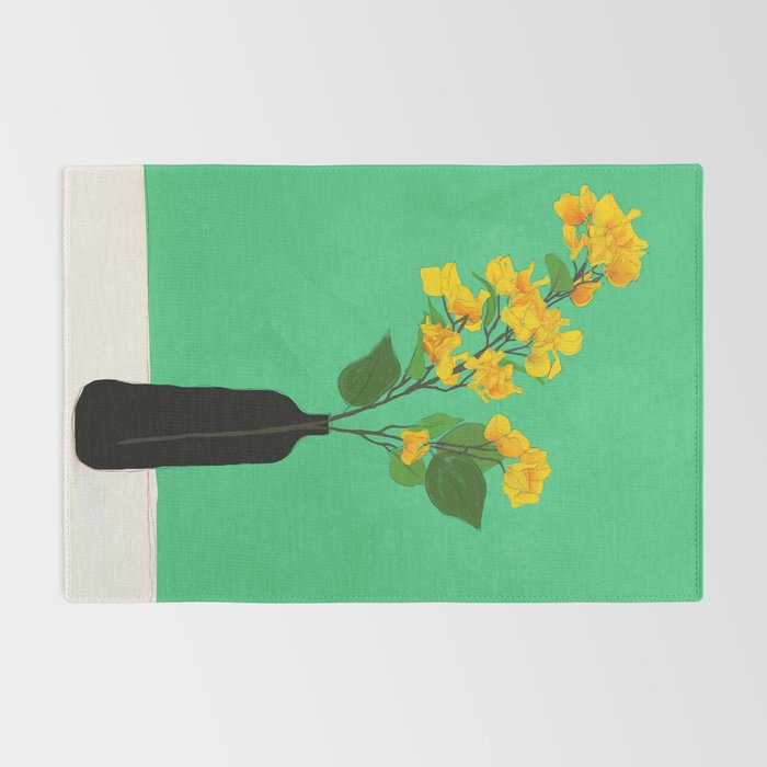 Branches Blooming Green Rug Gallery Image 2