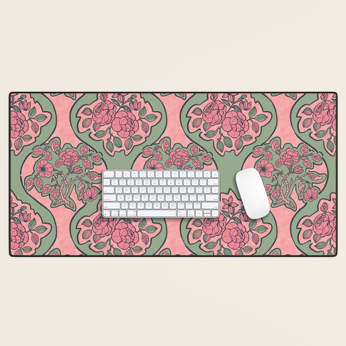 Blossom Elegance Charm Desk Mat Gallery Image 1